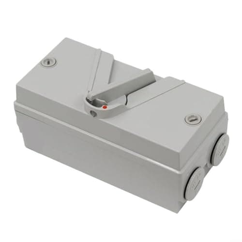 Image of Glewi Enclosed Motor Disconnect Switch 3 Phase Load Breaker Box IP65 Waterproof Safety Isolation for Generator Agriculture Power Plant 20A 35A 63A(35A)