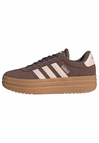 Image of adidas Women's VL Court Bold Shoes, Earth strata/Wonder Quartz/Gum 3, 5 UK