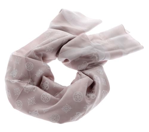 Image of GUESS AW9412POL03 RWL Stole Scarf 4G Logo Peony 80 x 180 cm