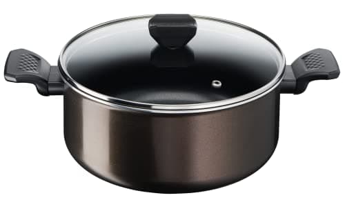 Image of Tefal Easy Cook & Clean B5544602 Cooking Pot 24 cm (4.7 L) with Lid Suitable for All Heat Sources Except Induction