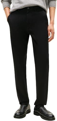 Image of Tommy Hilfiger Men's CORE Denton Essential Twill MW0MW40262 Chino, Black (Black), 36W / 30L