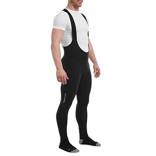 Image of Altura Progel Plus Men’s Thermal Cycling Bib Tights - Padded ProGel Chamois, Breathable Stretch Fabric & Reflective Details for Road & MTB L