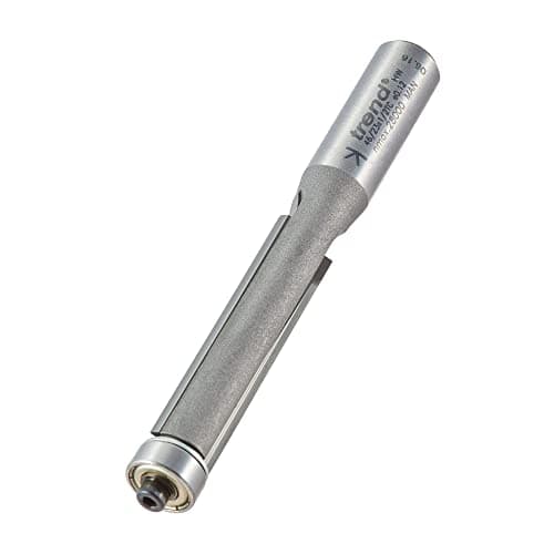 Image of Trend Professional Guided Trimmer, 1/2 Inch Shank, 12.7mm Cut Diameter, 50mm Cut Length, Tungsten Carbide Tipped, 46/23X1/2TC