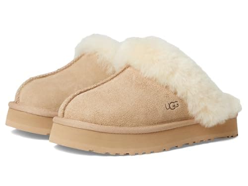 Image of UGG K DISQUETTE Slippers for Unisex-Kids, Sand, 22.5 cm