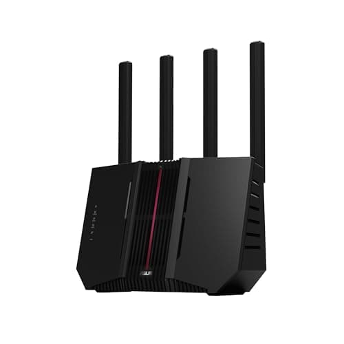 Image of ASUS RT-BE92U Tri-band WiFi 7 Router, supports new 320MHz bandwidth & 4096-QAM, Multi-link operation (MLO), AI WAN detection, AiMesh support, subscription-free network security, and VPN features