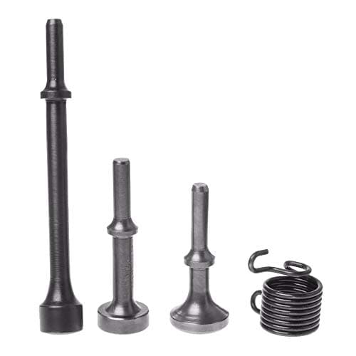 Image of Floratek 4PCS Air Hammer Chisel Set Bits Smoothing Heavy Duty Air Hammer Accessories Pneumatic Chisel Bits Extended Length Tool with Spring