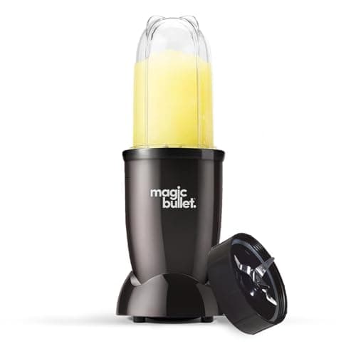 Image of nutribullet magic bullet Starter Kit in Black - All-in-one Food Processor & Blender - 10,000 RPM Speed - with High Torque Power Base, Tall Cup & Flip Top Lid and Cross Blade