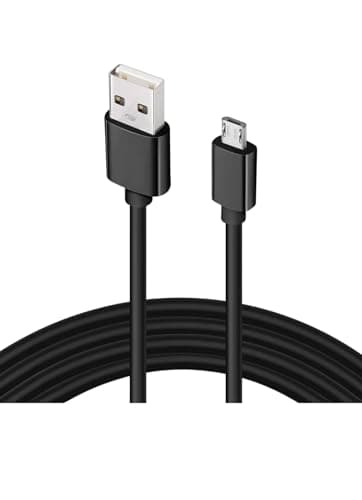 Image of LockMingle Micro USB Cable for Sony DualShock 4, PS4 Controller, PS4 Headset, PlayStation Move Motion Controllers, VR Processor Unit, Fast Charging & Data Sync, 1M, Black