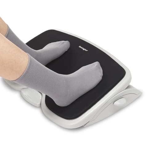 Image of Kensington SoleMate Comfort Foot Rest for Under Desk, Foot Stool with Memory Foam and SmartFit Ergonomic System, 6-Level Tilt Footrest and Non-Slip Base for Office Desk & Home Grey/Black