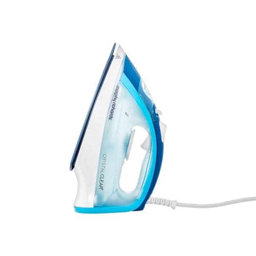 Image of Morphy Richards Crystal Clear Steam Iron, Ceramic Non-stick Soleplate, 100g Steam Shot, 30g Steam Output, Anti-scale, 350ml Water Tank, Self Clean, 2400W, Turqouise/White, 300300