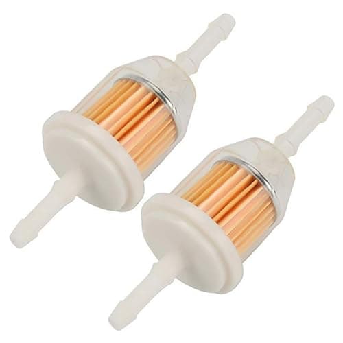 Image of Small Inline Fuel Filter Twin Pack - Universal for 6mm & 8mm Fuel Lines, Suitable for Cars, Quad Bike, Motorcycle, Lawnmowers, Generators, Forklifts & More.small fuel filter for motorcycle