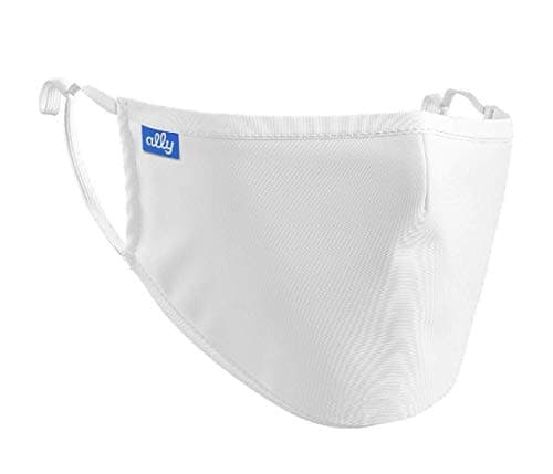 Image of Choose Ally Face Covering - Reusable and Washable - Adults And Kids Sizes - 100% Cotton with Nanofiber Filter - Adults, White