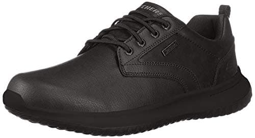 Image of Skechers Men's Delson Antigo Oxfords, Black BLK, 9 UK
