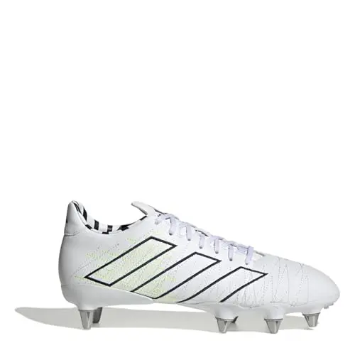 Image of adidas Kakari Elite (SG) Unisex Rugby Boots - Adult, FTWR White Team Navy Blue 2 Silver Met, 7 UK