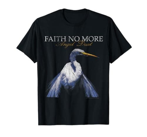 Image of Official Faith No More Angel Dust Album Metal Band T-Shirt