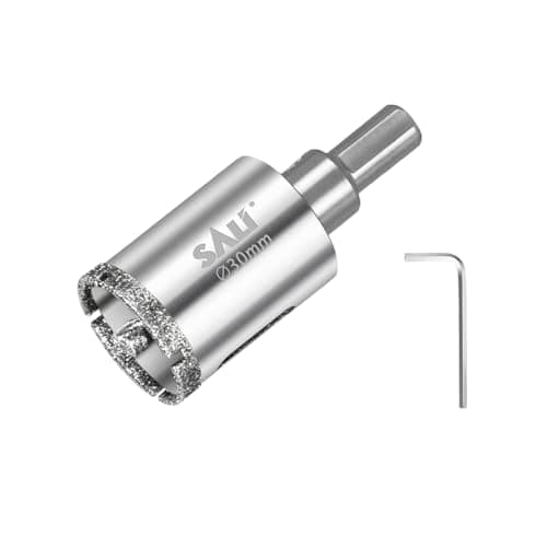 Image of SALI Diamond Drill Bit 30 mm Diamond Hole Saw Drill with Center Guide Bit Glass Hole Saw Core Drill Bit for Glass/Tile/Ceramic/Marble/Limestone/Fiberglass/Porcelain Cutting