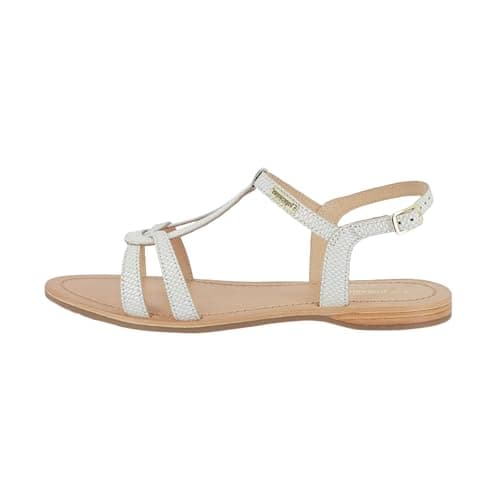 Image of LES TROPEZIENNES PAR M. BELARBI Women's Hacklio Shoes City Sandal, Snake White, 8 UK