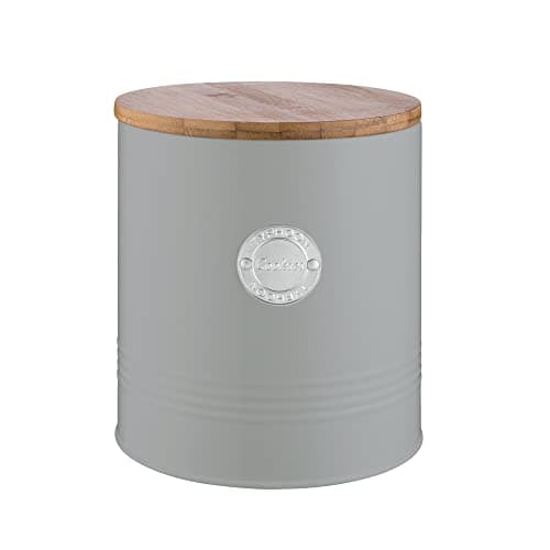 Image of Typhoon Living Grey Cookie Jar Storage Canister, 3.4 Litres