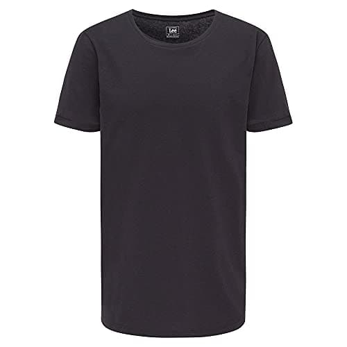 Image of Lee Men's Shaped Tee T-Shirt, Washed Black, M