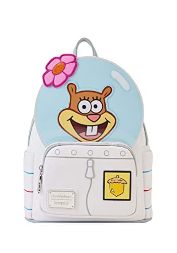 Image of Loungefly SpongeBob SquarePants Sandy Cheeks Cosplay Mini Backpack, White, One Size, Mini Backpack