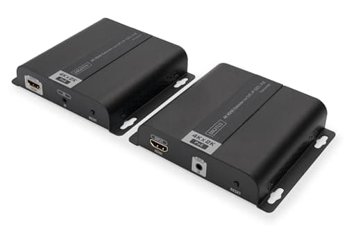 Image of DIGITUS HDMI Extender Set - 4K Ultra HD 30 Hz - Max. 3840 x 2160 pixels - Network-enabled - PoE Powered - HDTV & HDCP & IR