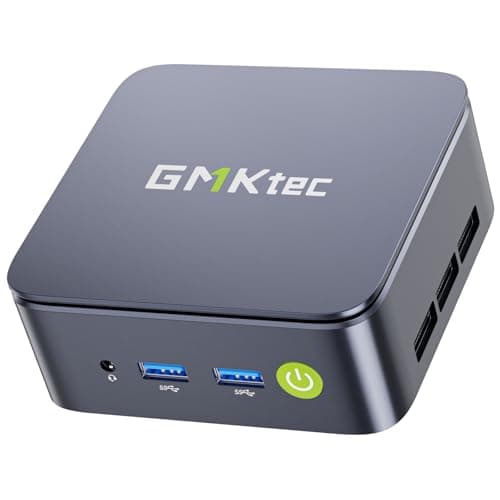 Image of GMKtec (3-year warranty AMD Ryzen 5 Mini-PC 3500U (more powerful than 4300U/N150/N100/N95 4C/8T 4.50 GHz), G10 Mini-Computer, 16GB DDR4 RAM 3200MHz + 512GB PCIe 3.0x4 SSD, WiFi 5/USB 3.2/USB-C/BT 5.0