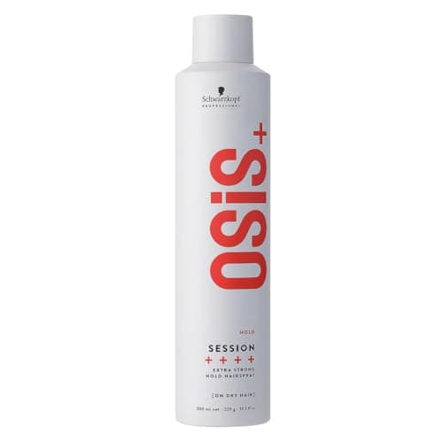 Image of Schwarzkopf Professional OSiS Session Hairspray Long Lasting Wind Proof Brushable Finish Without Flaking Anti Humidity Heat Protection Extra Strong Hold 300 ml