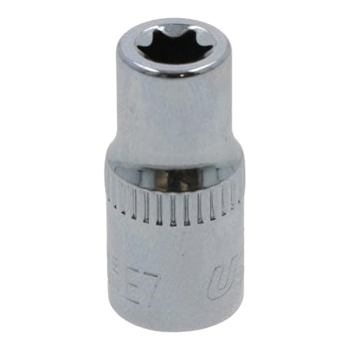 Image of E7 Female Torx Socket Star Bit 1/4" Drive Standard External Chrome Vanadium Steel