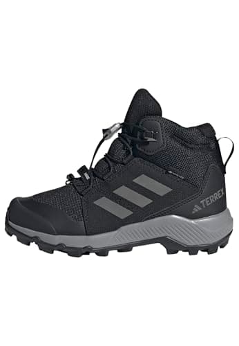 Image of adidas Unisex Kinder Terrex Mid Gore-TEX Hiking Shoes Kids, Core Black/Grey Three/Core Black, 33 EU