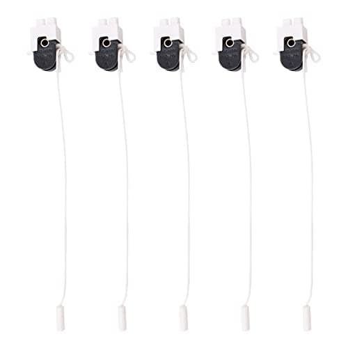 Image of WANGCL 5PCS Pull Cord Switch ON/OFF 2A 250V AC Shower Pull Cord Switch Light Switch Pull Cord for Table/Floor/Wall/Chandelier