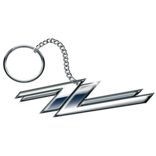 Image of ZZ Top Twin Zees Logo Keyring (One Size) (Silver)