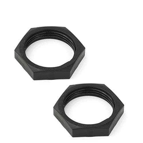 Image of PACK OF 10 LOCKNUT PLASTIC BLACK 20mm