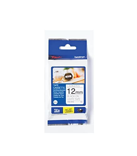 Image of Brother TZe-231S Labelling Tape Cassette, Black on White, 12 mm (W) x 4M (L), Laminated, Brother Genuine Supplies