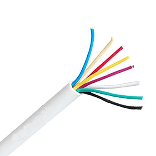 Image of Pace 8 Core Burglar Intruder Security Alarm Cable 8C CCA Unshielded 100m Reel - White