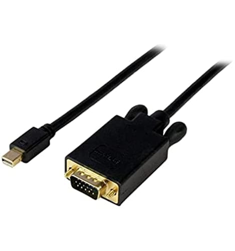 Image of StarTech.com 10 ft Mini DisplayPort to Adapter Cable - mDP to Video Converter - Mini DP to Cable for Mac/PC 1920x1200 - Black (MDP2VGAMM10B)
