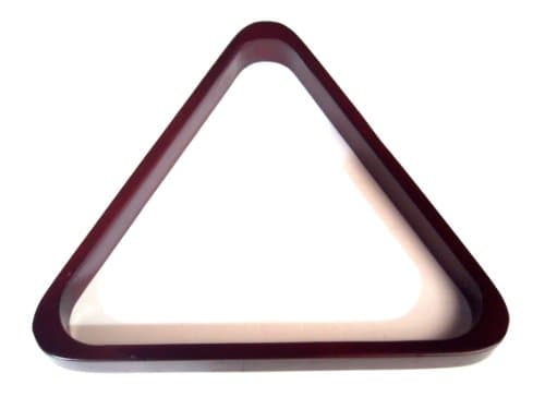 Image of SGL WOODEN MAHOGANY POOL TABLE TRIANGLE TO FIT AMERICAN 2 1/4" POOL BALLS (S196)**