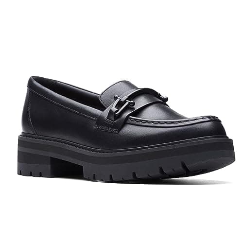 Image of Clarks - Womens Orianna Bit Shoes, Color Black Leather, Size: 4 UK
