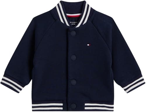 Image of Tommy Hilfiger Newborn MONOTYPE BOMBER KN0KN02224 BLUE (Dark Night Navy) 12 Month