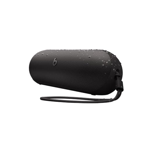 Image of Beats Pill Portable Bluetooth Speaker, Up to 24 Hours Battery Life, Water-Repellent, Compatible with Apple & Android, Powerful Sound for Home and Outdoor Use, Matte Black