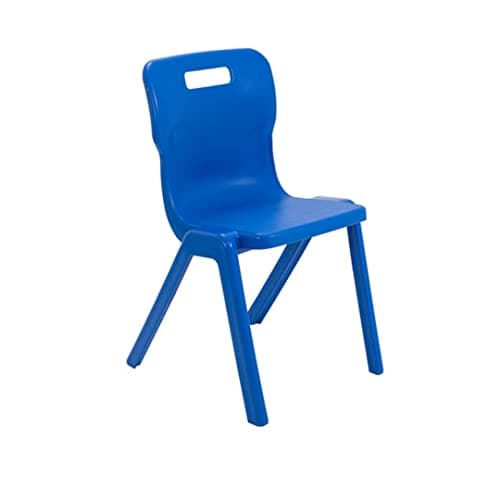 Image of Office Needs Direct Titan Pre School Stacking One Piece Chair 260h Age 3-4 Years Blue T1BLUE. MIN ORDER 6