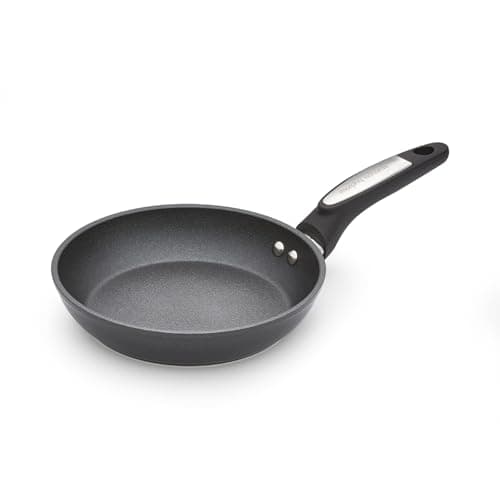 Image of Morphy Richards Frying Pan, Forged Aluminium Ceramica, 20cm, Non Stick Coating, Soft Touch Handles, Suitable for All Hobs, Black, 850001