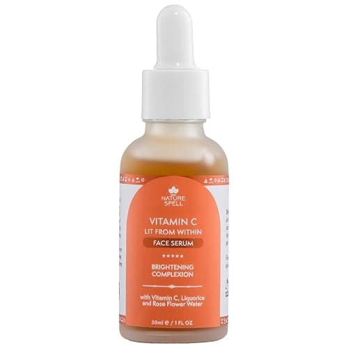 Image of Nature Spell Vitamin C Face Serum, Brightening & Smoothing Formula, Helps Reduce Dark Spots & Uneven Skin Tone, Hydrating Serum for Face, Vegan Skincare, For All Skin Types, 30ml