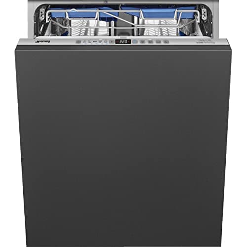 Image of Smeg DI322BQLH Fully Integrated Standard Dishwasher - Silver Control Panel with Fixed Door Fixing Kit - B Rated