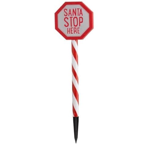Image of Smart Garden Three Kings Santa Stop Here Garden Stakes Christmas Light (2501014)