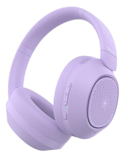 Image of PowerLocus Hybrid Active Noise Cancelling Headphones, 60 Hours Playtime Over Ear Bluetooth Headphones, Hi-Fi Stereo Wireless Headphones with Bass Button, Foldable, with Mic for Travel,Mobile Phone,PC