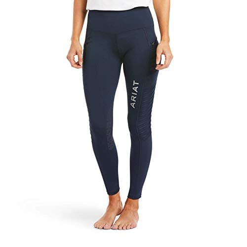 Image of ARIAT Womens EOS Moto Knee Patch Tight Navy