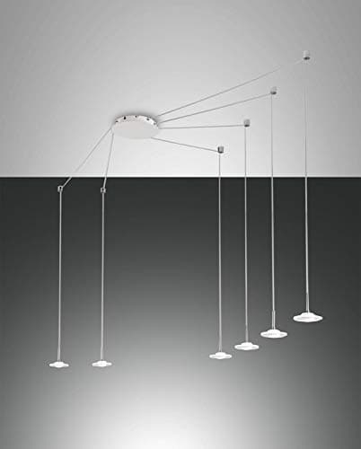 Image of Fabas Luce Susanna LED Cluster Pendant Ceiling Light White Glass