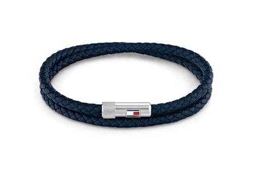 Image of Tommy Hilfiger Jewelry Men's Leather Bracelet with Magnetic Closure