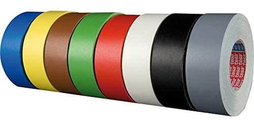 Image of Tesa 04651-00505-00 "Premium" Cloth Tape, Black, 50 m x 25 mm