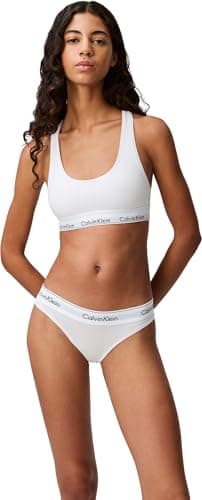 Image of Calvin Klein Women Bralette Stretch, White (White), S